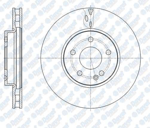 DELPHI BG4825C Fren Diski On Mercedes Benz Vito 14 >>